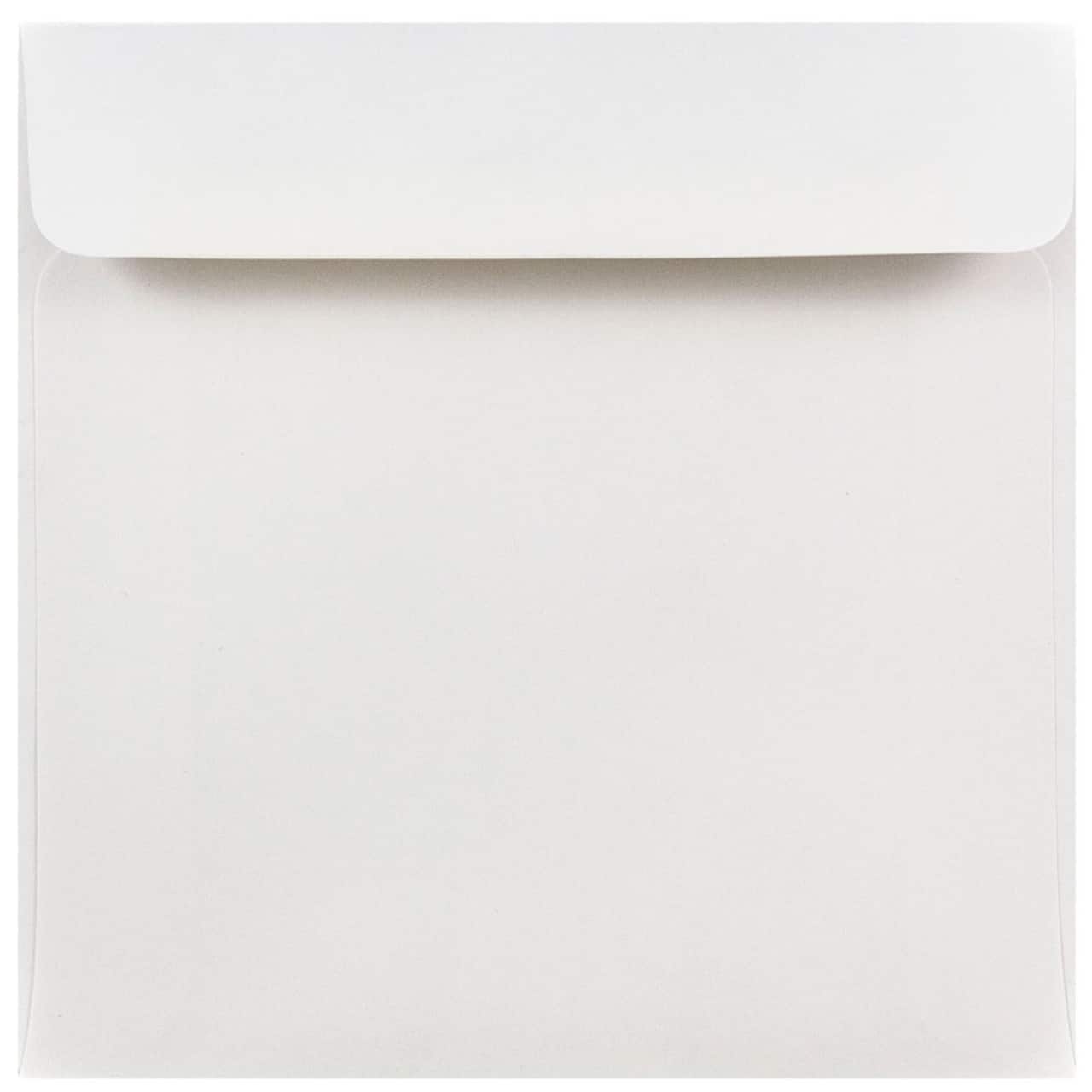 JAM Paper 6" x 6" White Square Invitation Envelopes